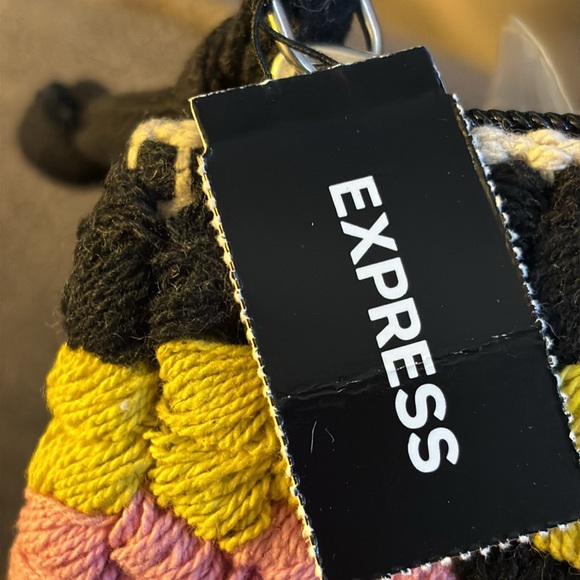 Express Geometric Multi-Color Cotton Pouch - Picture 5 of 5